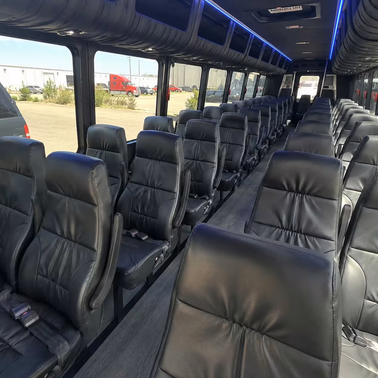 25 passenger minibus inside