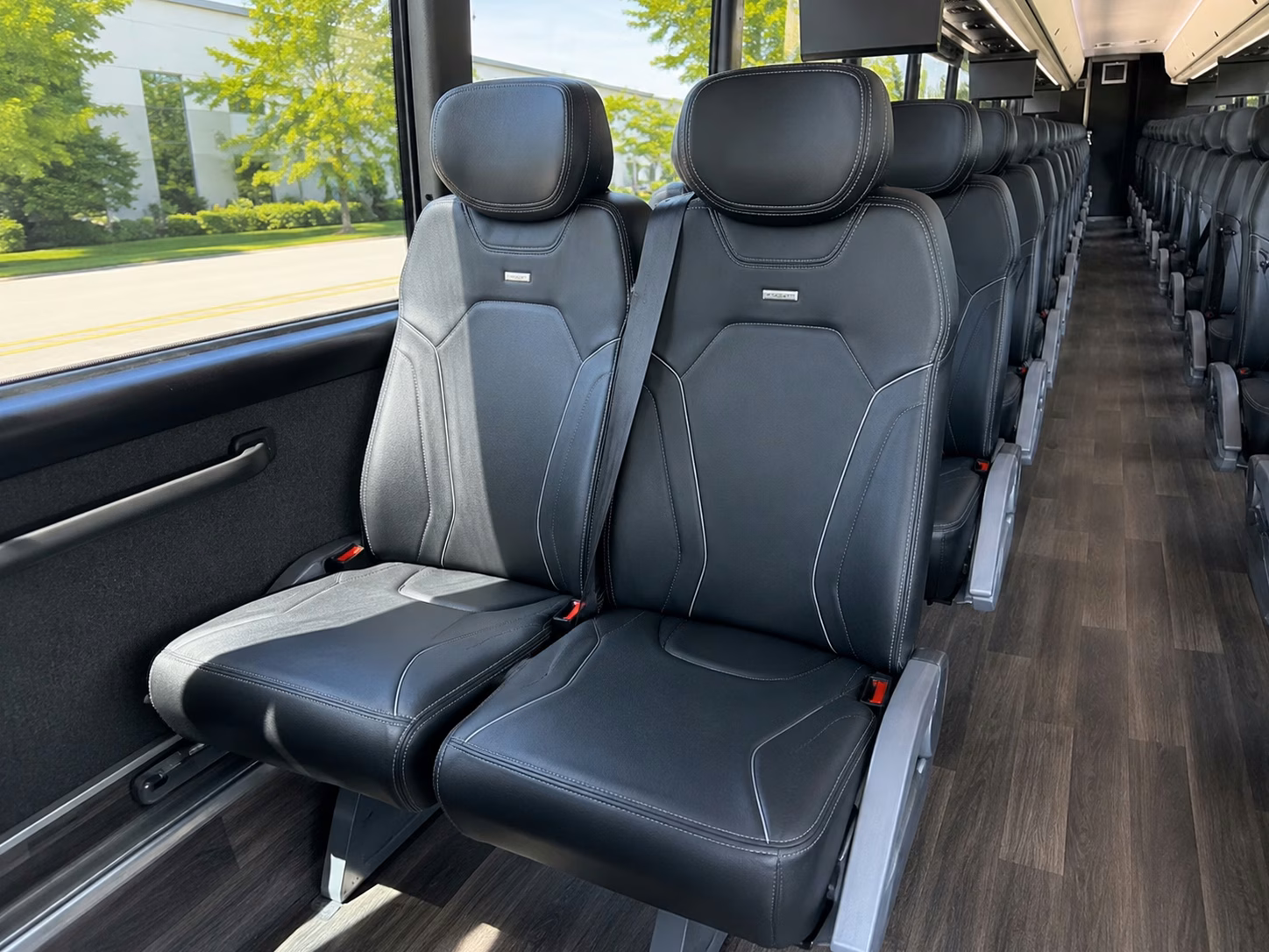 ceremony to reception charter bus rentals in richardson