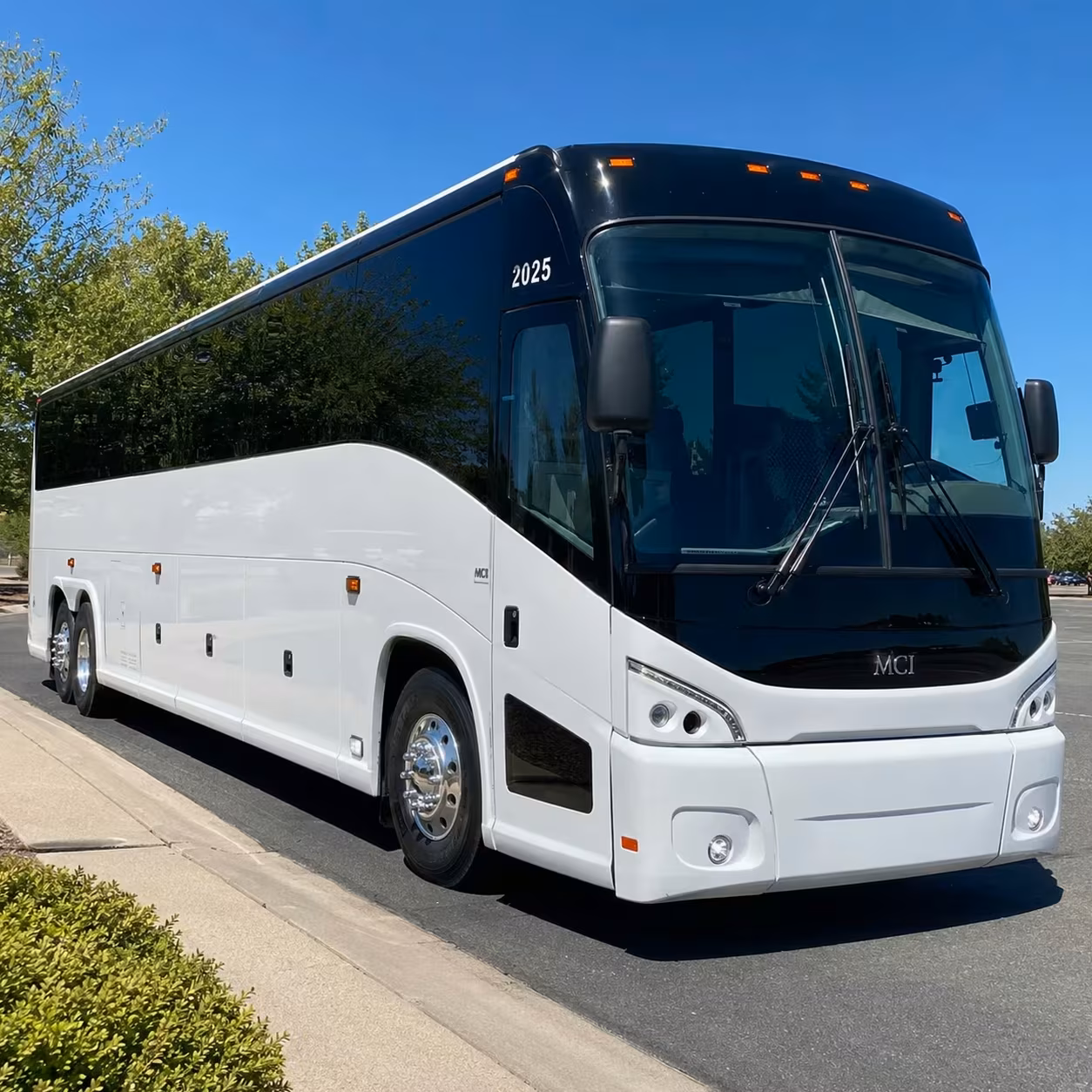 richardson 56 passenger charter bus rental