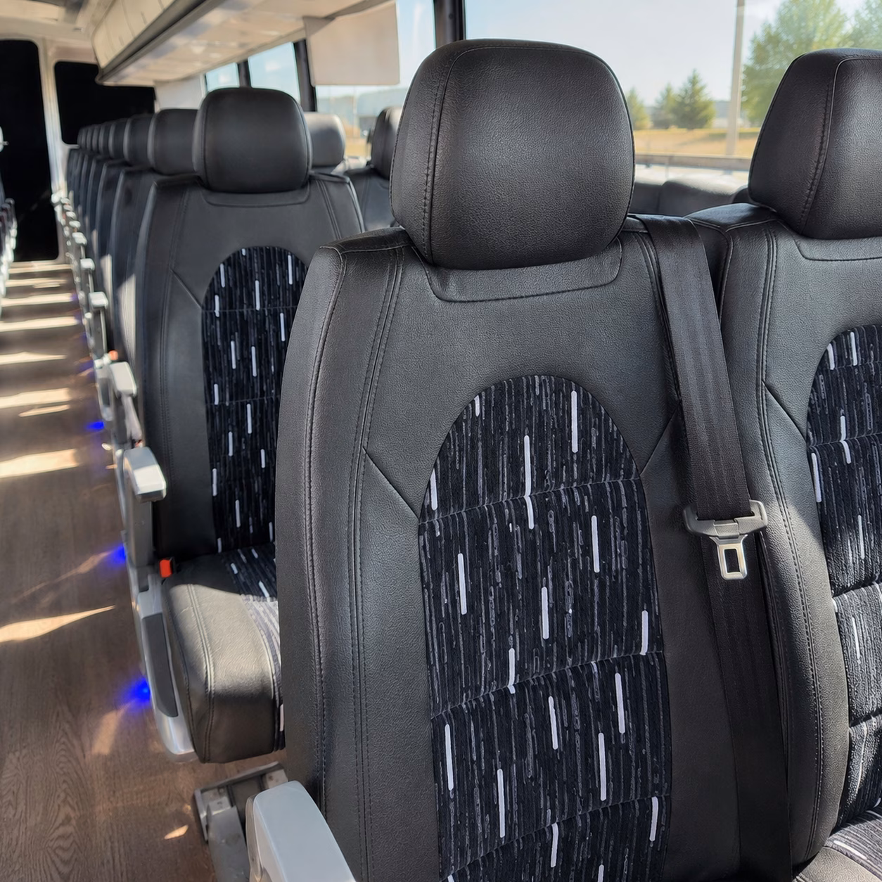 richardson charter bus inside