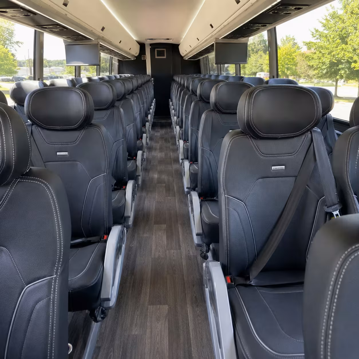 richardson charter bus rental interior