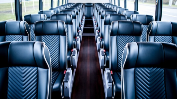 richardson 50 passenger charter bus inside
