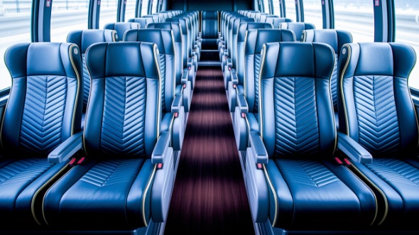 richardson 54 passenger charter bus inside